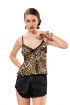  946 Leopar Babydoll Şortlu Takım