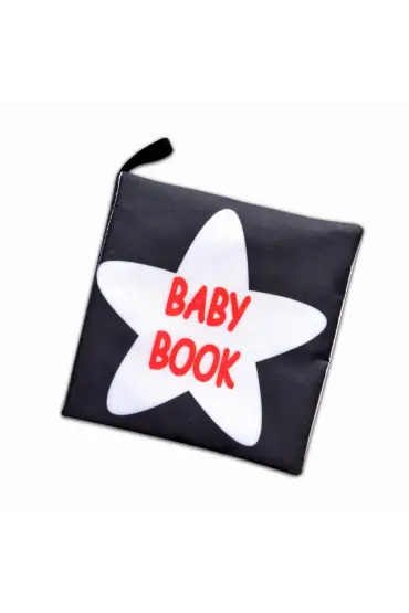  247  İngilizce Siyah Beyaz Bebek Kumaş Sessiz Kitap