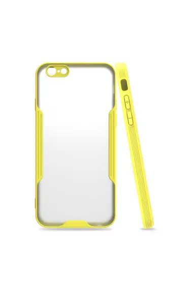  942 İphone 6 Kılıf Platin Silikon - Ürün Rengi : Sarı