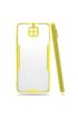  942 Xiaomi Redmi Note 9s Kılıf Platin Silikon - Ürün Rengi : Sarı