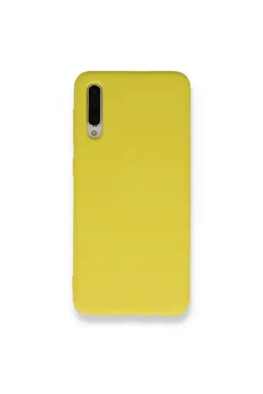  942 Samsung Galaxy A50s Kılıf Nano İçi Kadife  Silikon - Ürün Rengi : Sarı