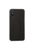  942 Xiaomi Redmi 9a Kılıf Mega Standlı Silikon - Ürün Rengi : Siyah