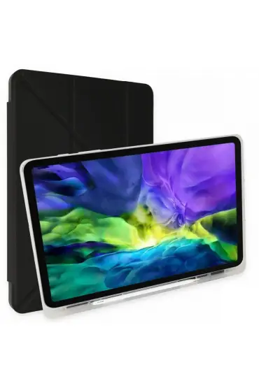  942 Samsung Galaxy X800 Tab S8 Plus 12.4 Kılıf Kalemlikli Mars Tablet Kılıfı - Ürün Rengi : Koyu Yeşil