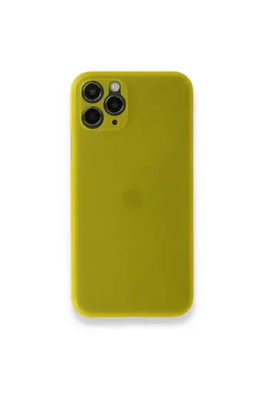  942 İphone 11 Pro Max Kılıf Pp Ultra İnce Kapak - Ürün Rengi : Sarı