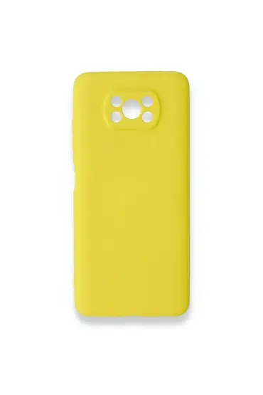 942 Xiaomi Pocophone X3 Pro Kılıf Nano İçi Kadife  Silikon - Ürün Rengi : Pudra