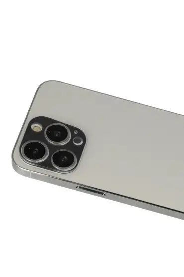  942 İphone 13 Pro Rainbow Kamera Lens Koruma Cam - Ürün Rengi : Beyaz