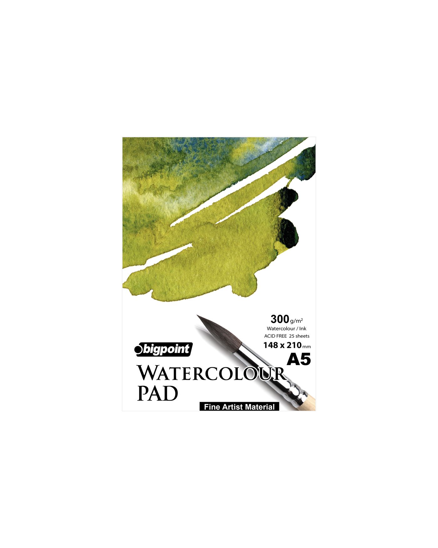 Bigpoint A5 Suluboya Blok 300 Gram - 25 Yaprak (Watercolour Pad) x 3 Adet