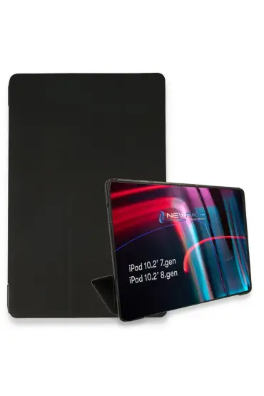  942 İpad 10.2 (7.nesil) Kılıf Tablet Smart Kılıf - Ürün Rengi : Siyah