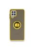  942 Samsung Galaxy M22 Kılıf Montreal Yüzüklü Silikon Kapak - Ürün Rengi : Sarı