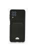  942 Samsung Galaxy M32 Kılıf Kelvin Kartvizitli Silikon - Ürün Rengi : Siyah
