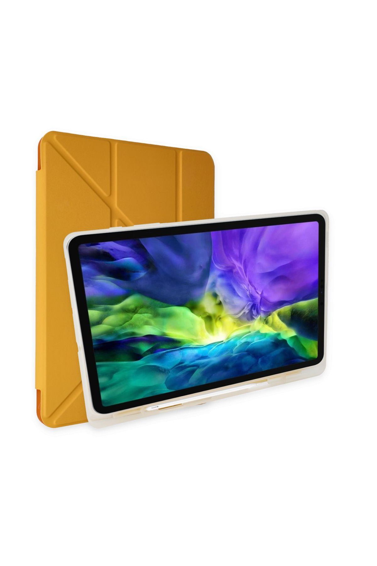 942 Samsung Galaxy X200 Tab A8 10.5 Kılıf Kalemlikli Mars Tablet Kılıfı - Ürün Rengi : Mor