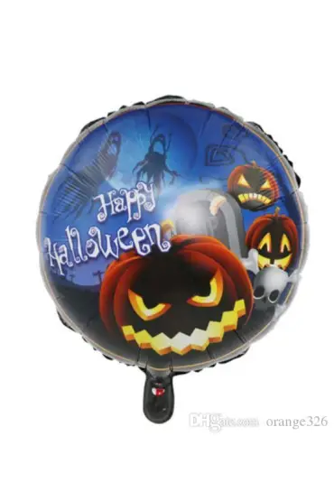 Happy Halloween Balkabağı Folyo Balon 18 inç ( )