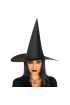 Yetişkin Boy Siyah Cadı Şapkası ve Uzun Siyah Cadı Peruğu ( )