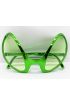 Retro Gözlük - 80 li 90 lı Yıllar Parti Gözlüğü Yeşil Renk 8x13 cm ( )