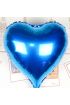 Kalp Uçan Balon Folyo Mavi 80 cm 32 inç ( )