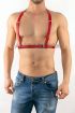  41 Deri Erkek İç Giyim, Gay Fantazi Giyim Modelleri - Ürün Rengi:Kırmızı