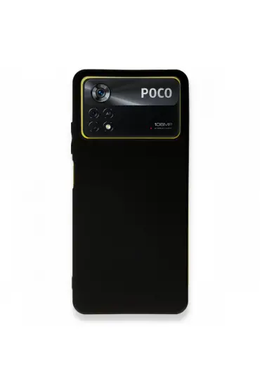  942 Xiaomi Poco X4 Pro 5g Kılıf First Silikon - Ürün Rengi : Siyah