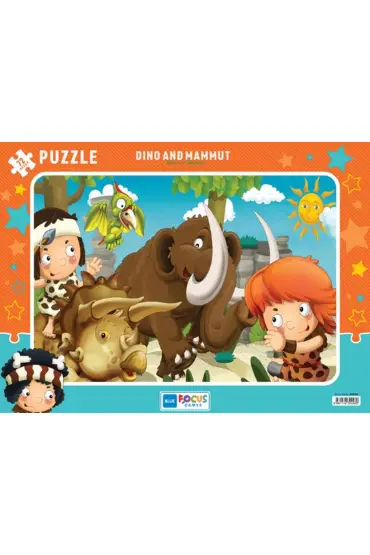 Blue Focus Dino And Mammut (Dino ve Mamut) - Puzzle 72 Parça