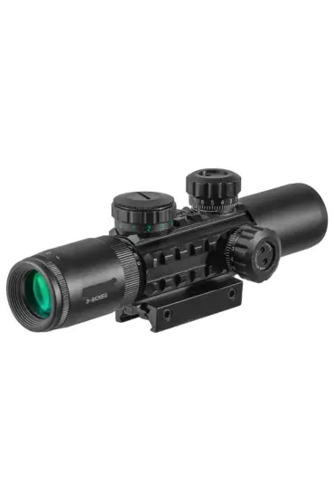 Raylı Çift Işıklı Tüfek Dürbünü C3-9X26 EG 11 Mm / 22 Mm 