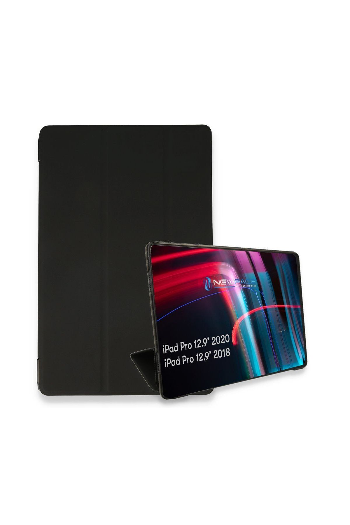 942 İpad Pro 12.9 (2020) Kılıf Tablet Smart Kılıf - Ürün Rengi : Mor