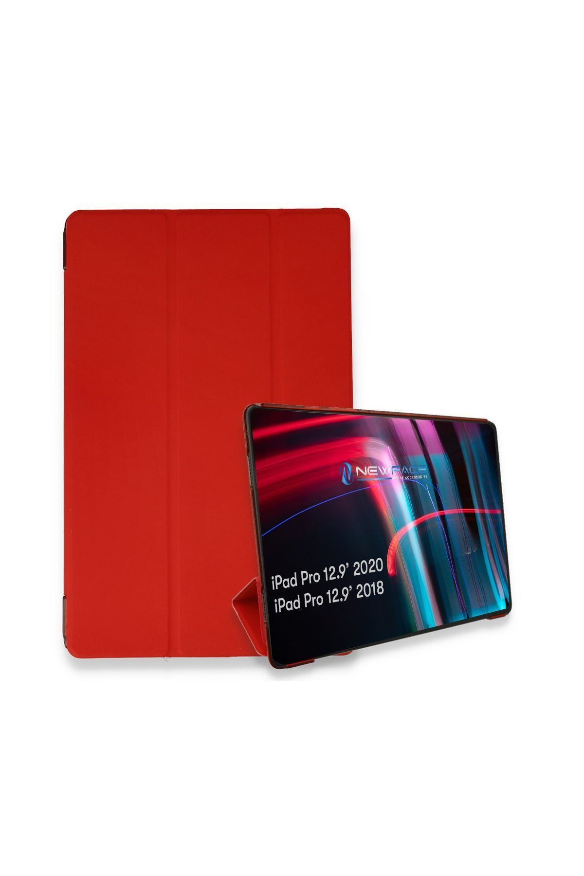 942 İpad Pro 12.9 (2018) Kılıf Tablet Smart Kılıf - Ürün Rengi : Mor