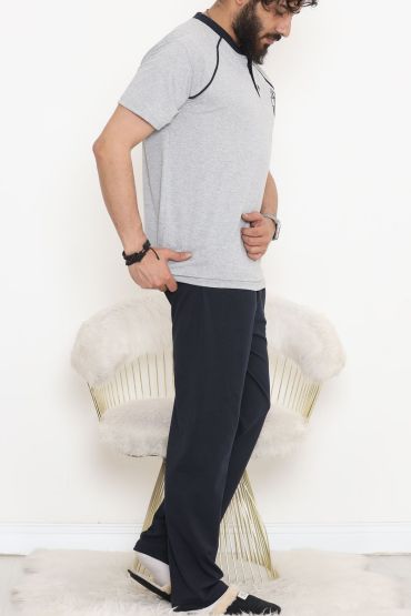  275 Erkek Pijama Takımı Gri