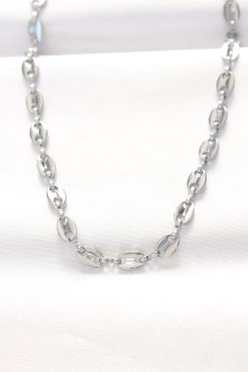 316L Çelik Silver Renk Gemici Zincir Kolye - TJ-BKO8524