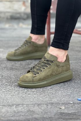 947 CZ096 Haki Süet Günlük Erkek Casual Ayakkabı