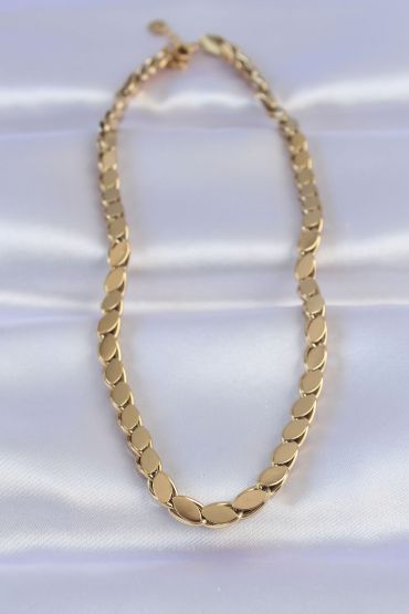 316L Çelik Gold Renk Arpa Model Kolye - TJ-BKO8748