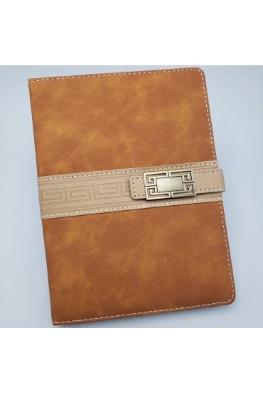 Deri Kapaklı Çizgili Not Defteri Taba