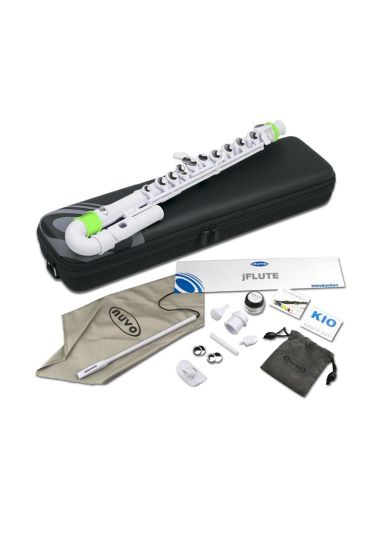 Yan Flüt Nuvo JFlüt Nuvo Beyaz/Yeşil N200JFGN - Side Flute - Cosmedrome