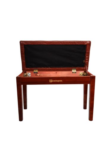 Piyano Aksesuar Koltuk Tabure Çift Kişilik Dominguez Sandık Bölmeli Ceviz DPB115-WN - Piano - Cosmedrome