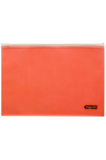 Bigpoint Kilitli Döküman Dosyası A4 PP Kırmızı 12'li Poşet