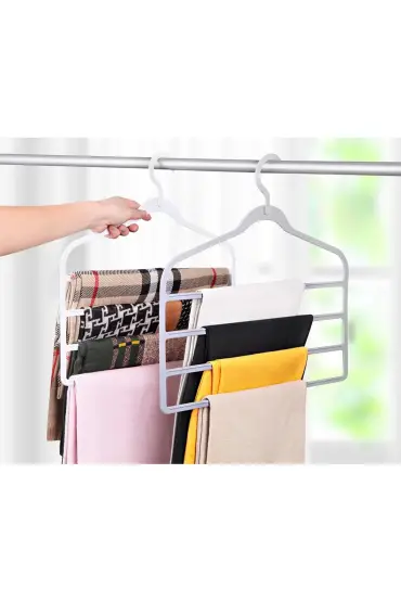  174 Pantolon Eşarp Askısı - Çok katlı Askı