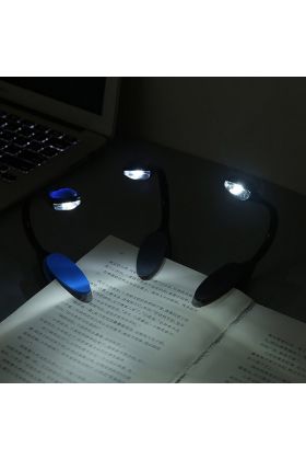  174 Kitap Okuma Işığı Led Booklight Kıskaçlı Pilli Model Led Işık
