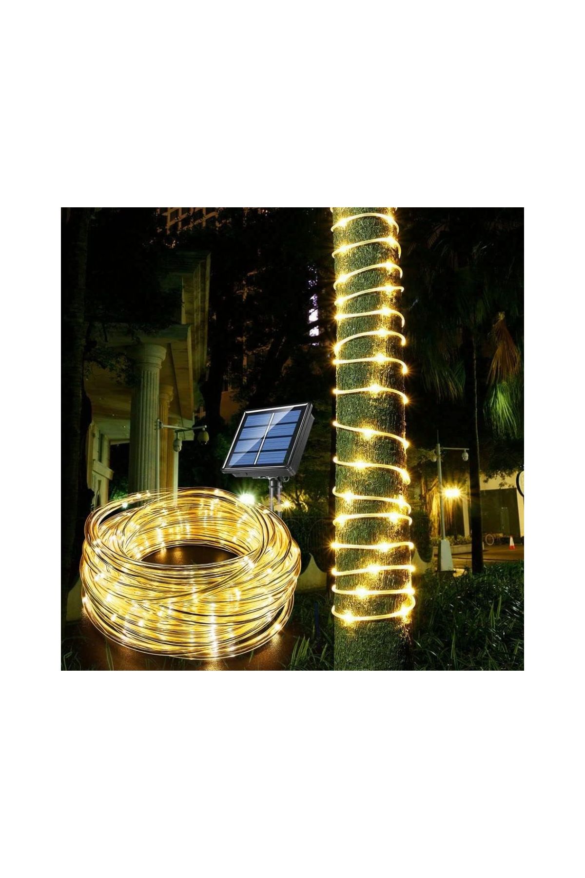 100 Led 10 M Solar Led Işık Gün Işığı