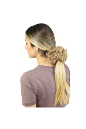 Yoğun Fiber Sentetik Lastikli Topuz Toka / Balköpüğü /  ( 175)