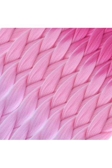 Afro Örgülük Renk Geçişli Sentetik Saç 100 Gr. / Koyu Pembe / Açık Pembe / Pembe /  ( 175)