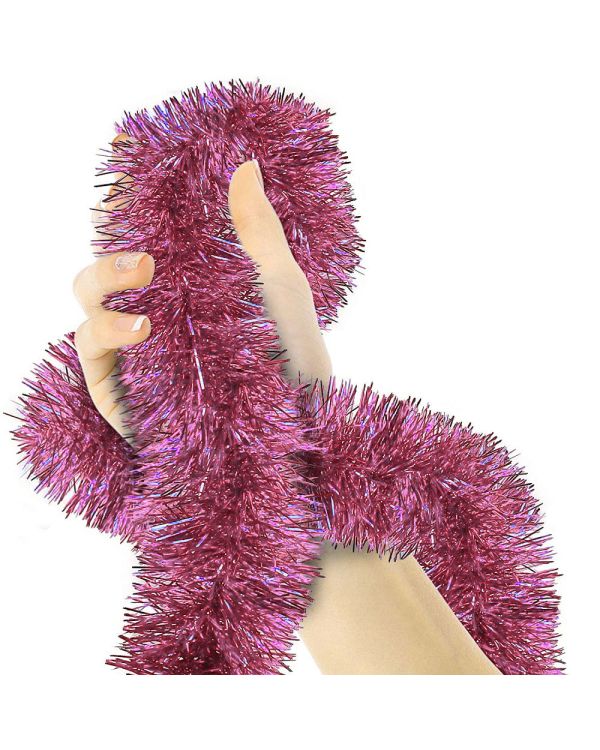 Parti İçin Sim Süs 2 Metre Uzunluk 6 cm Genişlik Pembe Renk İthal