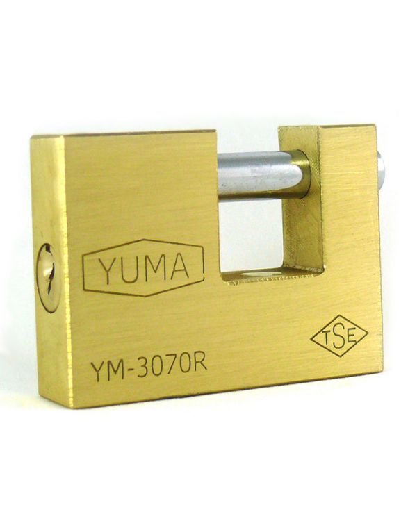 Kayar Milli Pirinç Asma Kilit 68 mm - Yeni Tip