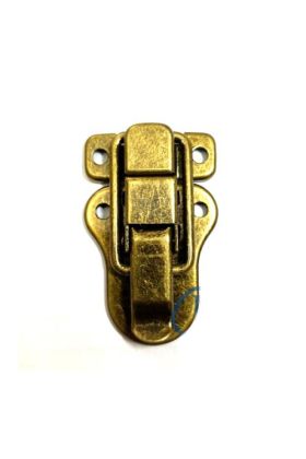 Sandık, Kutu Klipsi, Ön Kilidi - 48x30mm, Antik, 1 Adet