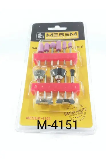 Meşem 4151 Mini Taşlama ve Tel Fırça Seti 12 Parça
