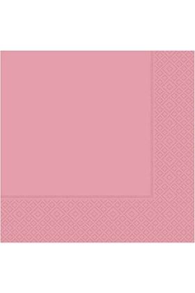 Pembe Renk Çift Katlı Kağıt Peçete 20 Adet
