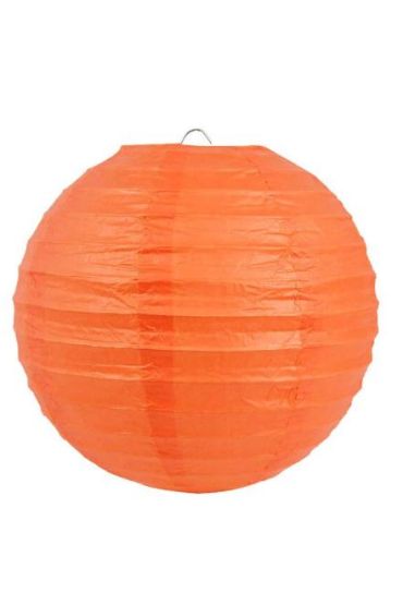 Turuncu Renk Kağıt Süs Japon Fener Dekorasyon Asma Süs 25 Cm