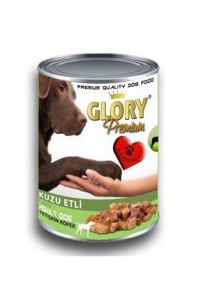 Glory Kuzu Etli Yetişkin Köpek Konserve Yaş Mama 400 gr