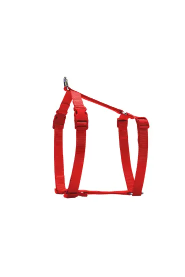 Ayarlanabilir Özellikli El Yapımı Köpek Göğüs Tasması 2 x 50-65 cm Kırmızı