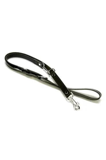 Ayarlanabilir Seri Deri Köpek Gezdirme Kayışı 1,5 x 12-90 cm Siyah