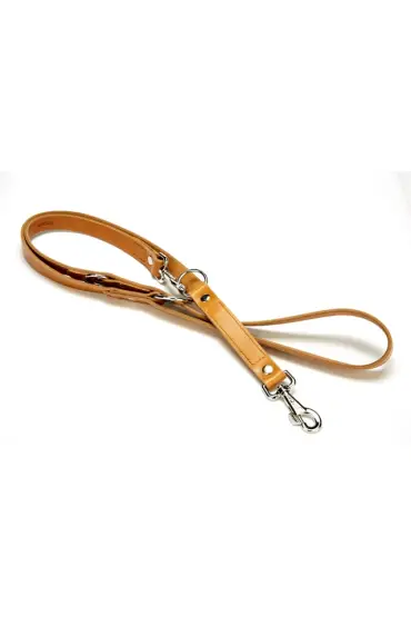 Ayarlanabilir Seri Deri Köpek Gezdirme Kayışı 2 x 12-90 cm Kamel