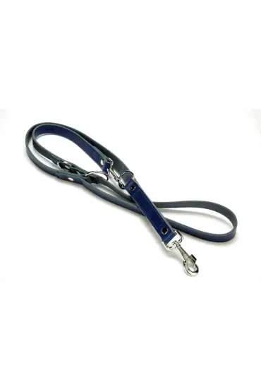 Ayarlanabilir Seri Deri Köpek Gezdirme Kayışı 2,5 x 12-90 cm Mavi