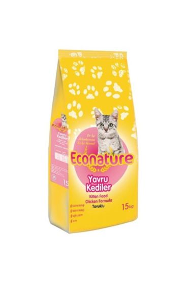 EconatureTavuklu Yavru Kedi Maması 15 Kg